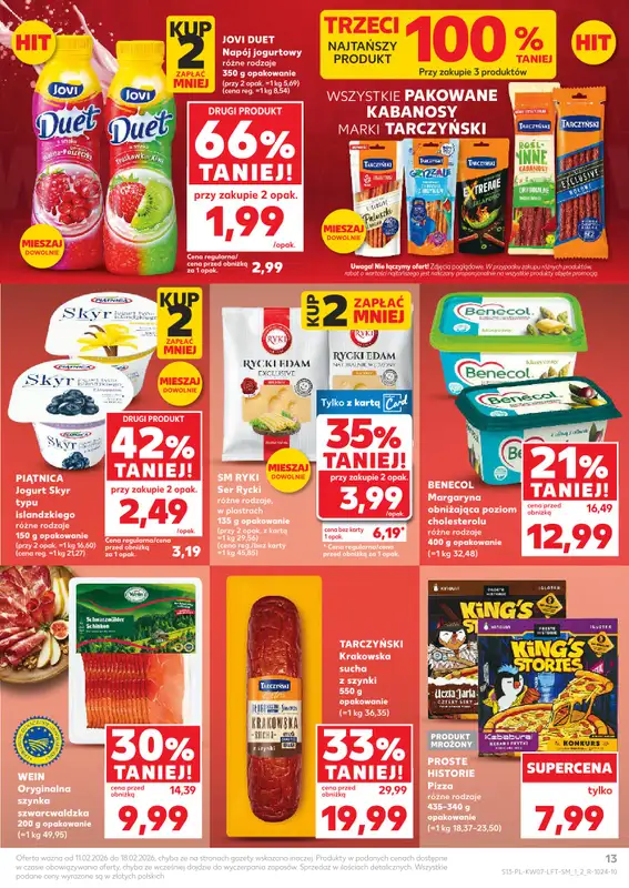 Kaufland - gazetka promocyjna Oferta Kaufland od środy 11.02 do środy 18.02 - strona 13