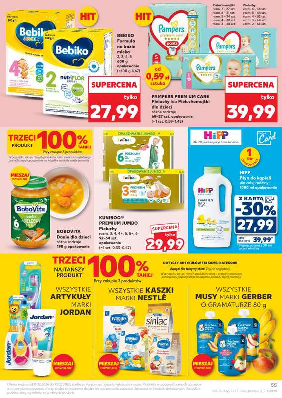 Kaufland - gazetka promocyjna Oferta Kaufland od środy 11.02 do środy 18.02 - strona 55