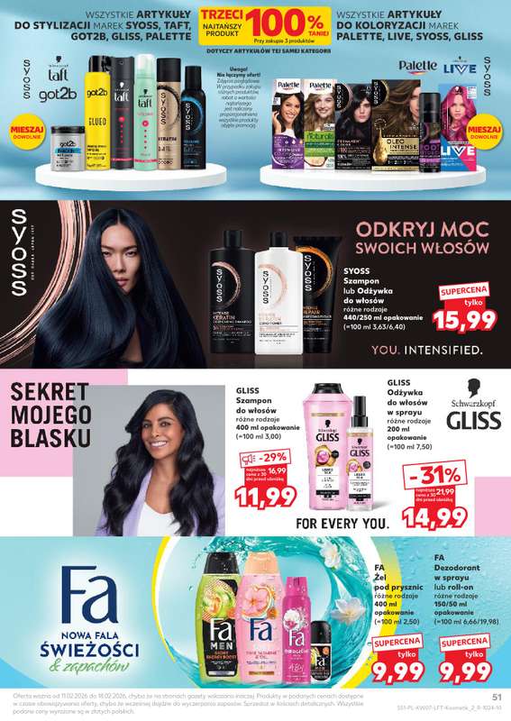 Kaufland - gazetka promocyjna Oferta Kaufland od środy 11.02 do środy 18.02 - strona 51