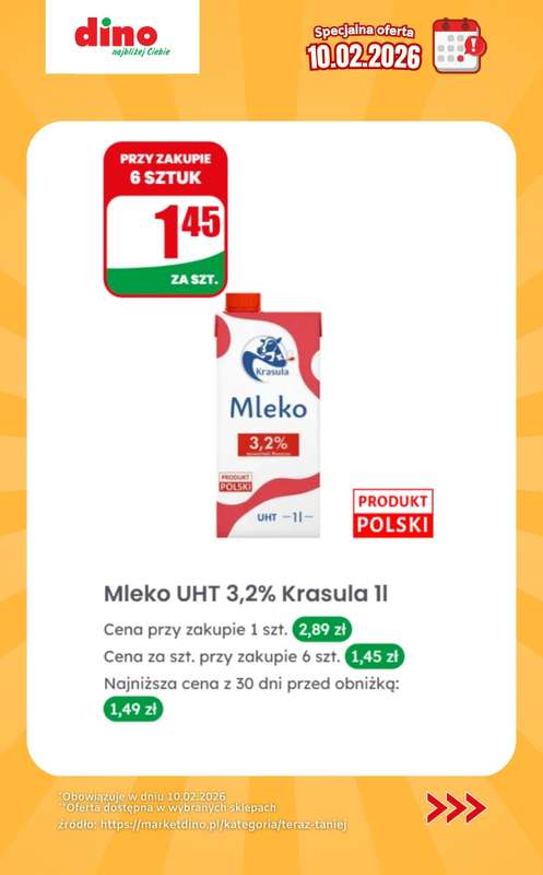 Dino - gazetka promocyjna Specjalna oferta na 10.02.2026 - promocje spoza gazetki od wtorku 10.02 do wtorku 10.02 - strona 8