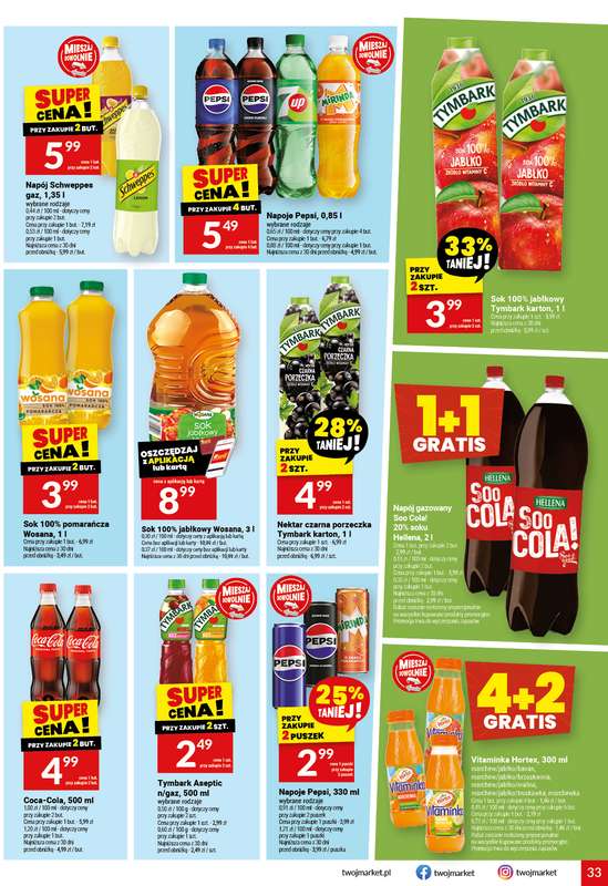Twój Market - gazetka promocyjna Gazetka od środy 11.02 do wtorku 17.02 - strona 33