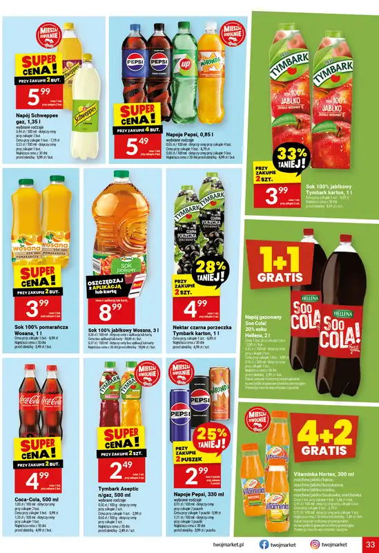 Twój Market - gazetka promocyjna Gazetka od środy 11.02 do wtorku 17.02 - strona 33