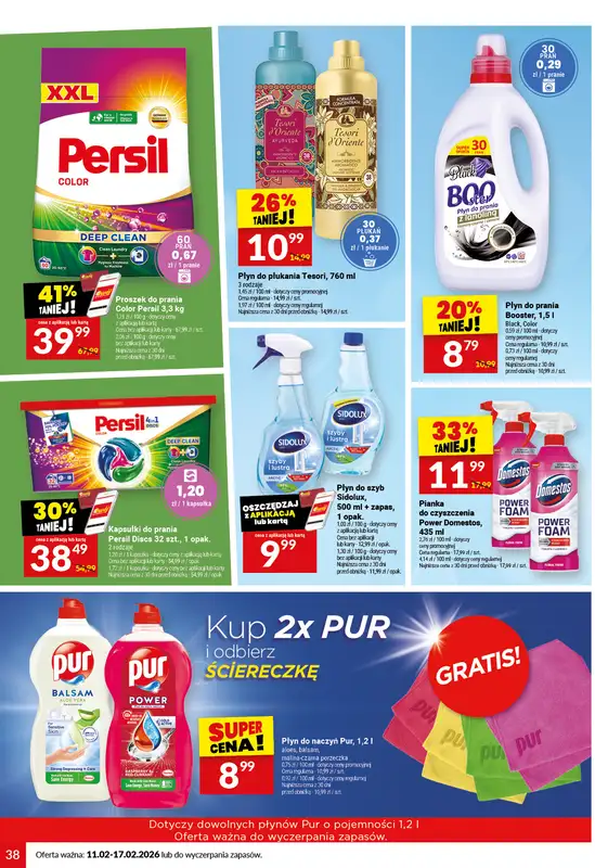 Twój Market - gazetka promocyjna Gazetka od środy 11.02 do wtorku 17.02 - strona 38