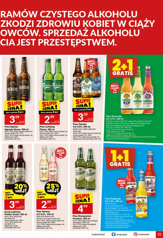 Twój Market - gazetka promocyjna Gazetka od środy 11.02 do wtorku 17.02 - strona 35
