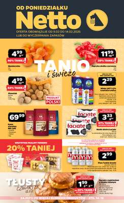 Netto - gazetka promocyjna Gazetka Spożywcza od poniedziałku 09.02 do soboty 14.02