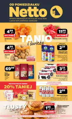 Netto - gazetka promocyjna Gazetka Spożywcza od poniedziałku 09.02 do soboty 14.02
