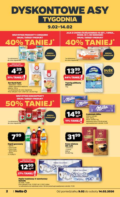 Netto - gazetka promocyjna Gazetka Spożywcza od poniedziałku 09.02 do soboty 14.02 - strona 2