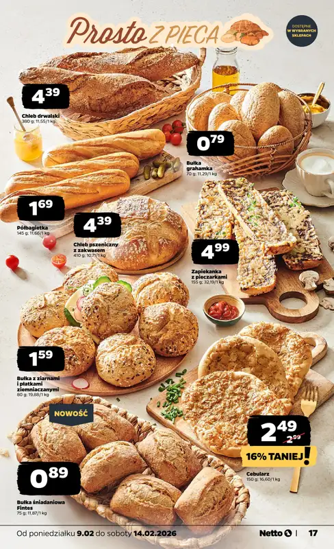 Netto - gazetka promocyjna Gazetka Spożywcza od poniedziałku 09.02 do soboty 14.02 - strona 17