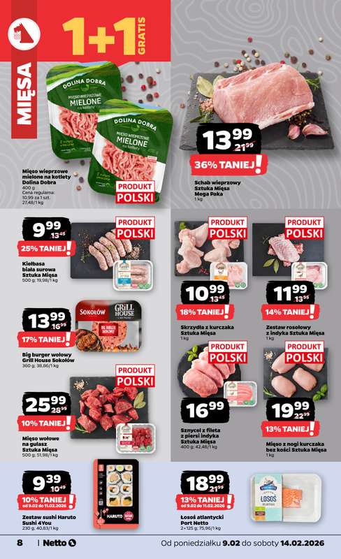 Netto - gazetka promocyjna Gazetka Spożywcza od poniedziałku 09.02 do soboty 14.02 - strona 8