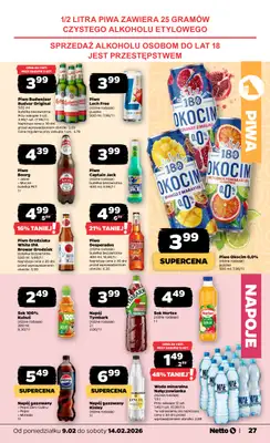 Netto - gazetka promocyjna Gazetka Spożywcza od poniedziałku 09.02 do soboty 14.02 - strona 27
