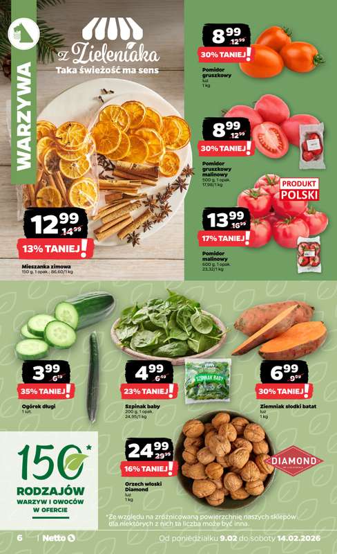 Netto - gazetka promocyjna Gazetka Spożywcza od poniedziałku 09.02 do soboty 14.02 - strona 6