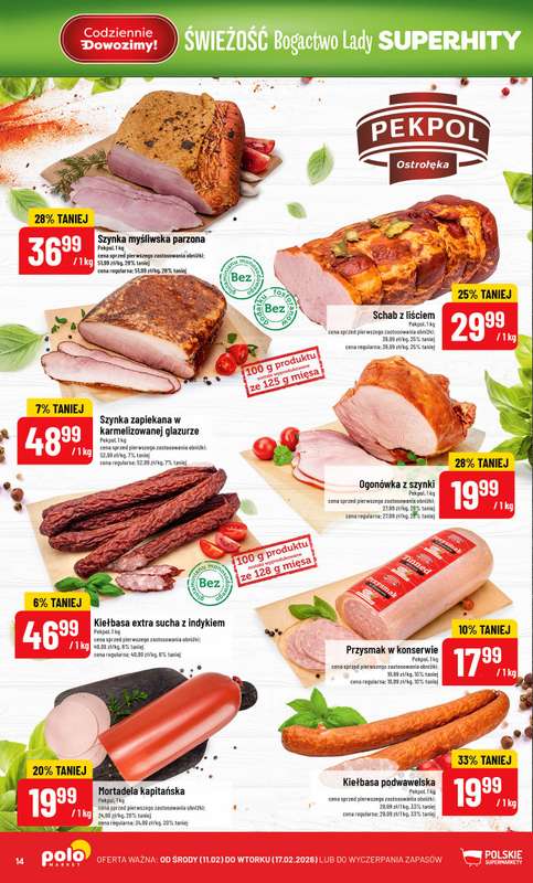 POLOmarket - gazetka promocyjna Gazetka od środy 11.02 do wtorku 17.02 - strona 14