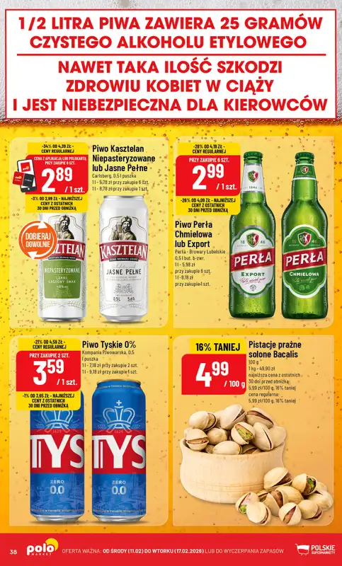 POLOmarket - gazetka promocyjna Gazetka od środy 11.02 do wtorku 17.02 - strona 38