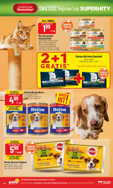 POLOmarket - gazetka promocyjna Gazetka od środy 11.02 do wtorku 17.02 - strona 44