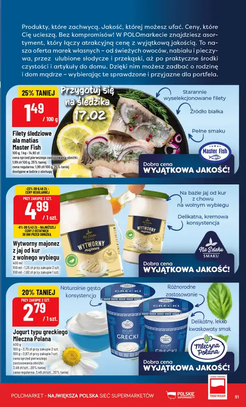 POLOmarket - gazetka promocyjna Gazetka od środy 11.02 do wtorku 17.02 - strona 51