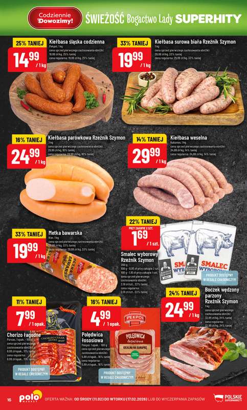 POLOmarket - gazetka promocyjna Gazetka od środy 11.02 do wtorku 17.02 - strona 16