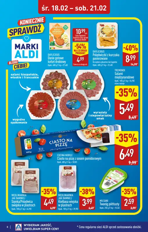 Aldi - gazetka promocyjna Warszawa, Dworzec Zachodni: WIELKIE OTWARCIE już w ŚRODĘ: 18.02! od środy 18.02 do piątku 20.02 - strona 8