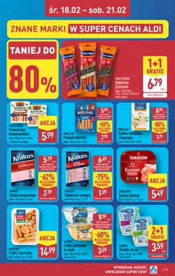 Aldi - gazetka promocyjna Warszawa, Dworzec Zachodni: WIELKIE OTWARCIE już w ŚRODĘ: 18.02! od środy 18.02 do piątku 20.02 - strona 15