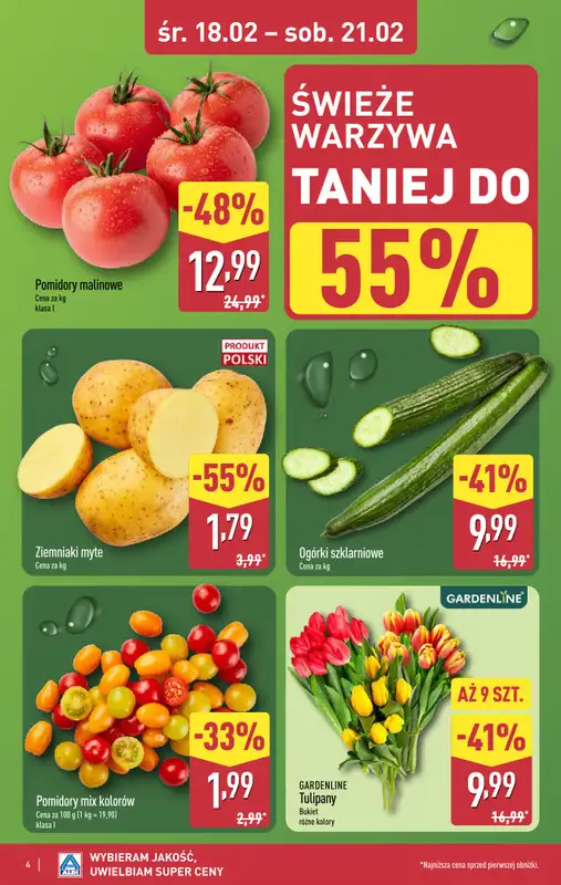 Aldi - gazetka promocyjna Warszawa, Dworzec Zachodni: WIELKIE OTWARCIE już w ŚRODĘ: 18.02! od środy 18.02 do piątku 20.02 - strona 4
