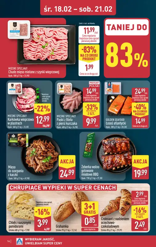 Aldi - gazetka promocyjna Warszawa, Dworzec Zachodni: WIELKIE OTWARCIE już w ŚRODĘ: 18.02! od środy 18.02 do piątku 20.02 - strona 14