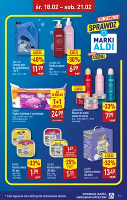 Aldi - gazetka promocyjna Warszawa, Dworzec Zachodni: WIELKIE OTWARCIE już w ŚRODĘ: 18.02! od środy 18.02 do piątku 20.02 - strona 13