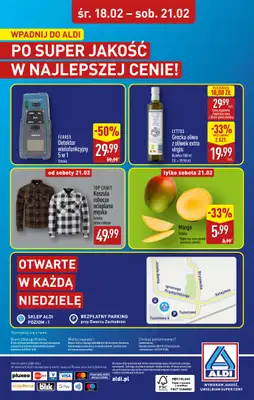 Aldi - gazetka promocyjna Warszawa, Dworzec Zachodni: WIELKIE OTWARCIE już w ŚRODĘ: 18.02! od środy 18.02 do piątku 20.02 - strona 30