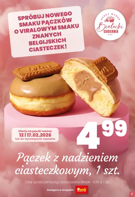 Twój Market - gazetka promocyjna Tłusty Czwartek i Ostatki na 5 od wtorku 10.02 do wtorku 17.02 - strona 9