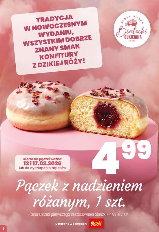 Twój Market - gazetka promocyjna Tłusty Czwartek i Ostatki na 5 od wtorku 10.02 do wtorku 17.02 - strona 8