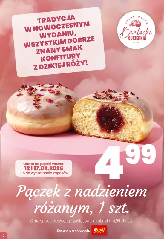 Twój Market - gazetka promocyjna Tłusty Czwartek i Ostatki na 5 od wtorku 10.02 do wtorku 17.02 - strona 8