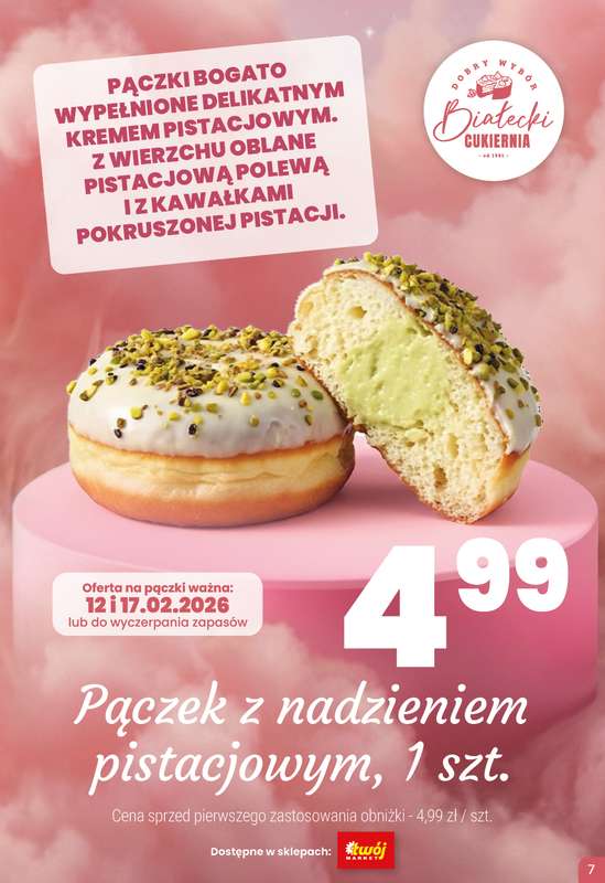 Twój Market - gazetka promocyjna Tłusty Czwartek i Ostatki na 5 od wtorku 10.02 do wtorku 17.02 - strona 7