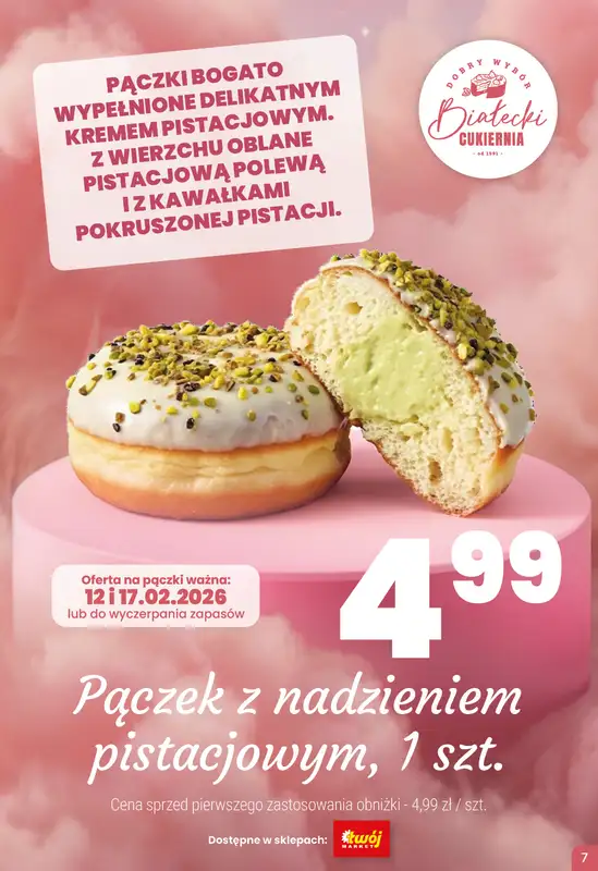 Twój Market - gazetka promocyjna Tłusty Czwartek i Ostatki na 5 od wtorku 10.02 do wtorku 17.02 - strona 7