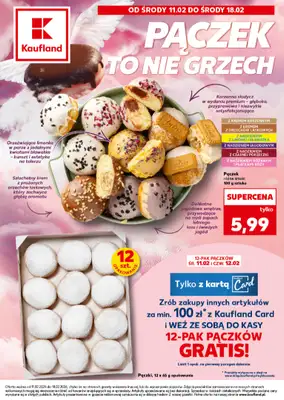 Kaufland - gazetka promocyjna Oferta Kaufland - Pączki od środy 11.02 do środy 18.02