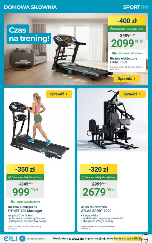 ERLI - gazetka promocyjna Top gadżety, kuchenne AGD i sprzęt sportowy! od środy 11.02 do niedzieli 15.02 - strona 4