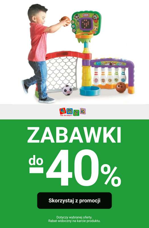 Smyk - gazetka promocyjna Do -40% na zabawki od wtorku 10.02 do poniedziałku 16.02