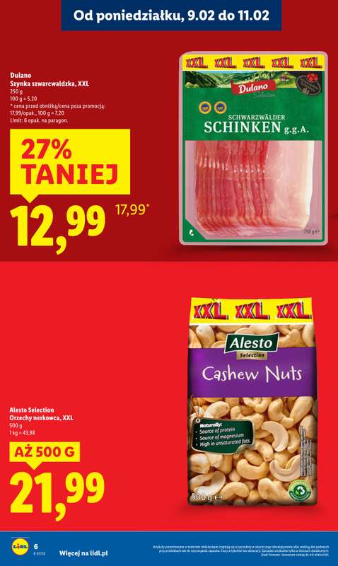 Lidl - gazetka promocyjna Oferta od poniedziałku od poniedziałku 09.02 do środy 11.02 - strona 6