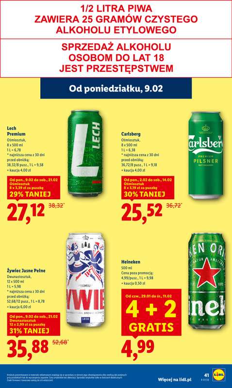 Lidl - gazetka promocyjna Oferta od poniedziałku od poniedziałku 09.02 do środy 11.02 - strona 41