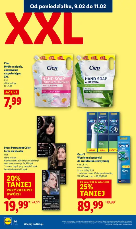Lidl - gazetka promocyjna Oferta od poniedziałku od poniedziałku 09.02 do środy 11.02 - strona 44