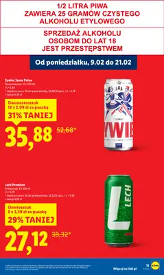 Lidl - gazetka promocyjna Oferta od poniedziałku od poniedziałku 09.02 do środy 11.02 - strona 11