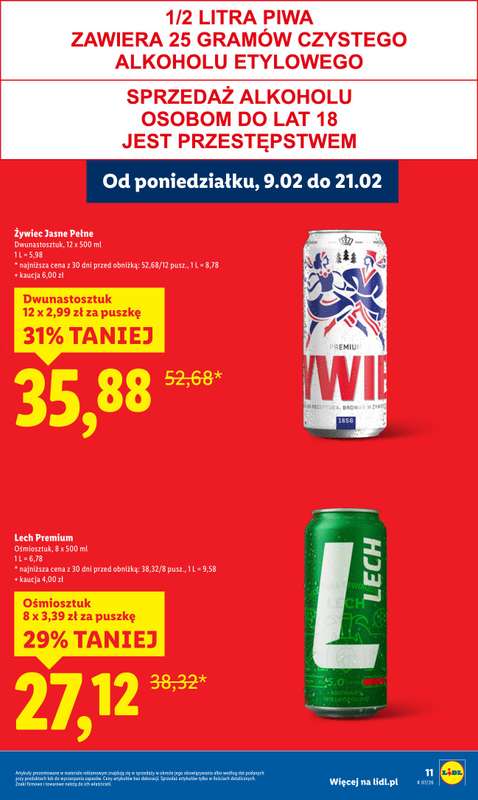 Lidl - gazetka promocyjna Oferta od poniedziałku od poniedziałku 09.02 do środy 11.02 - strona 11
