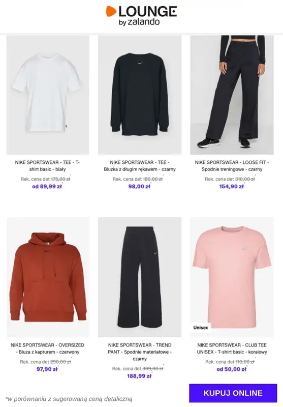 Lounge by Zalando - gazetka promocyjna Specjalne okazje: Nike Sportswear - Odzież od wtorku 10.02 do piątku 13.02 - strona 2