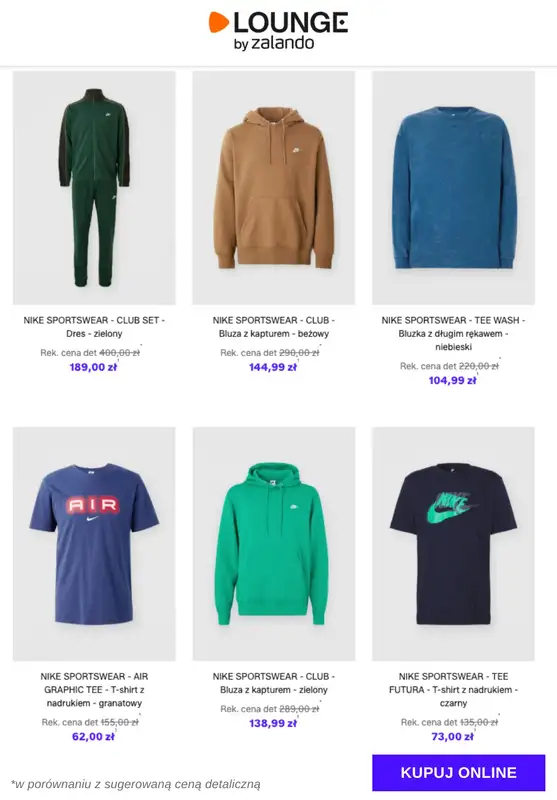 Lounge by Zalando - gazetka promocyjna Specjalne okazje: Nike Sportswear - Odzież od wtorku 10.02 do piątku 13.02 - strona 10