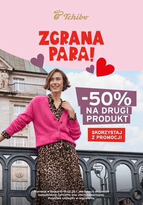 Tchibo - gazetka promocyjna Rabat 50% na drugi produkt w Tchibo! od wtorku 10.02 do poniedziałku 16.02