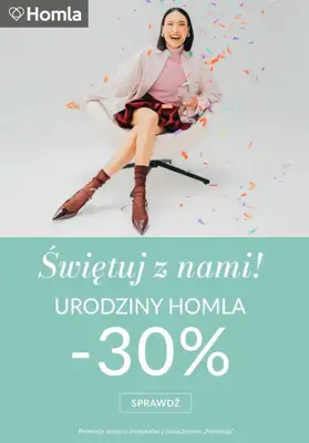 Homla - gazetka promocyjna -30% urodziny Homla od wtorku 10.02 