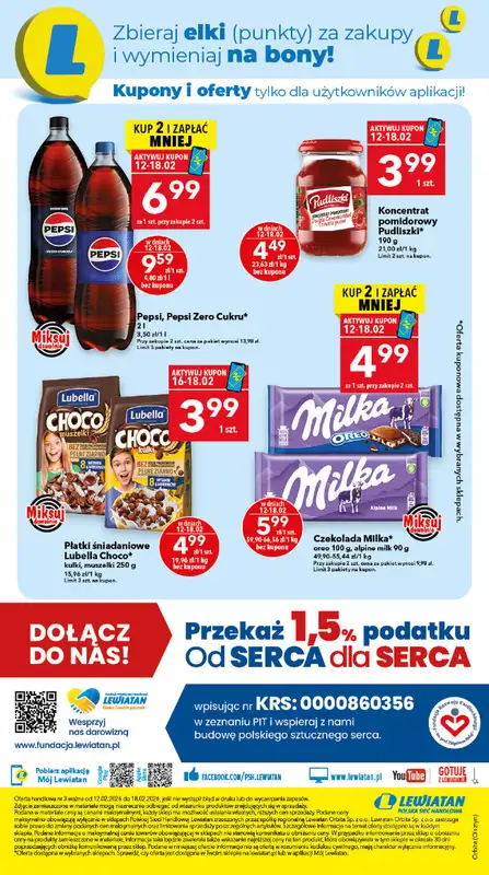 LEWIATAN - gazetka promocyjna Mamy TO w Lewiatanie – Olsztyn od czwartku 12.02 do środy 18.02 - strona 16