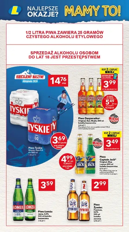 LEWIATAN - gazetka promocyjna Mamy TO w Lewiatanie – Suwałki od czwartku 12.02 do środy 18.02 - strona 14