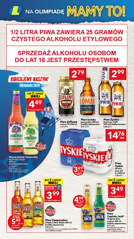 LEWIATAN - gazetka promocyjna Mamy TO w Lewiatanie – Kujawy od czwartku 12.02 do środy 18.02 - strona 14