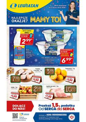 LEWIATAN - gazetka promocyjna Mamy TO w Lewiatanie – woj. małopolskie od czwartku 12.02 do środy 18.02