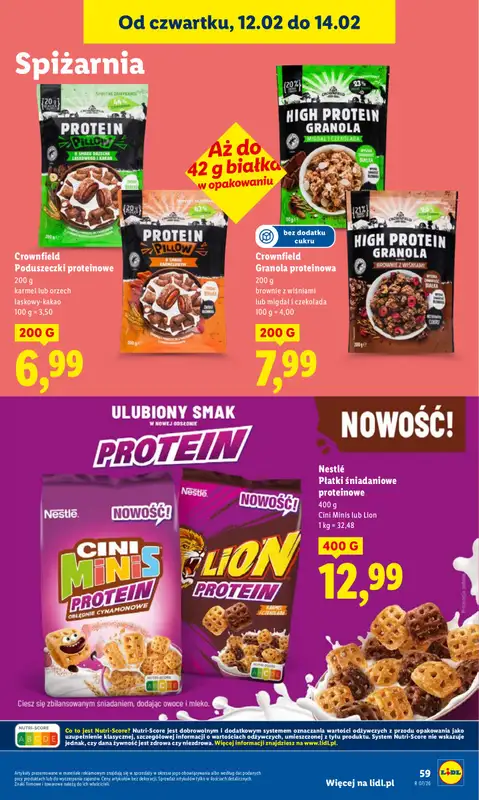 Lidl - gazetka promocyjna Oferta od czwartku od czwartku 12.02 do soboty 14.02 - strona 59