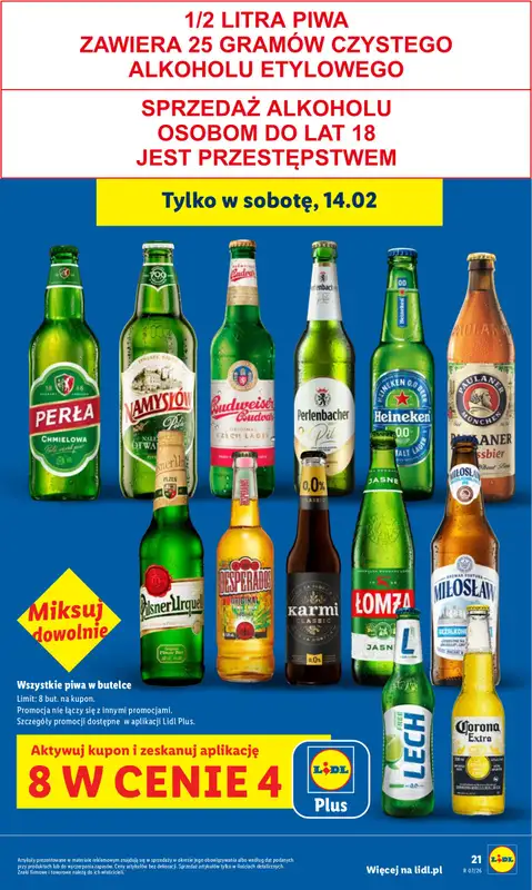 Lidl - gazetka promocyjna Oferta od czwartku od czwartku 12.02 do soboty 14.02 - strona 21
