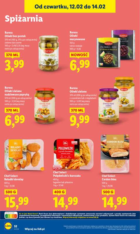 Lidl - gazetka promocyjna Oferta od czwartku od czwartku 12.02 do soboty 14.02 - strona 52